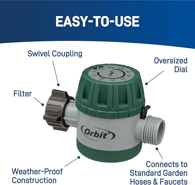 6-Pack Orbit 62034 Mechanical Watering Hose Timer
