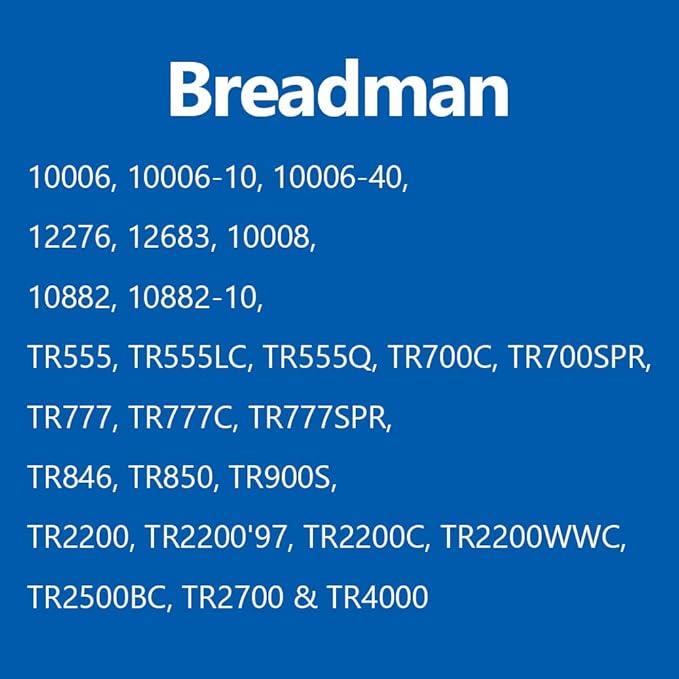 TASP Bread Maker Machine Kneading Paddles Compatible with Breadman TR-2200C TR2500BC TR2700 TR777SPR TR555LC TR4000 TR441 TR888,Cuisinart CBK-110 CBK-110P1,Breville BBM800,Pack of 2