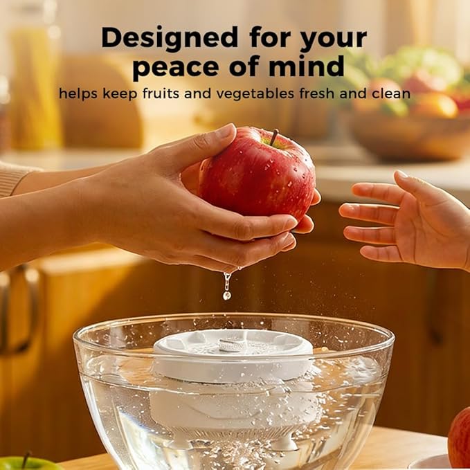 Upgraded Fruit and Vegetable Washing Machine, Fruit Cleaner Device Fruit and Vegetable Purifier Clean Produce with Titanium Electrolysis Purification in Water (1)