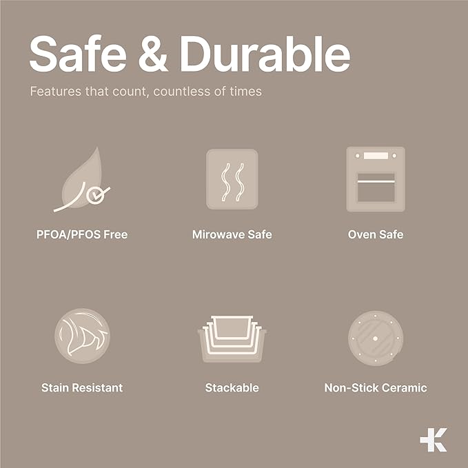 Nonstick Loaf Pan Set Pack of 4, Carbon Steel 11" Large Baking Bread Pan, Oven Safe Up to 450°F, PFOA, PFOS, PTFE Free, Space Saving Stackable Design, Stain Resistant, Dishwasher Friendly, Gray Marble