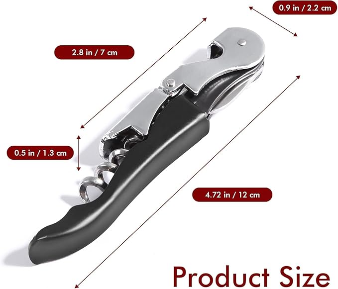 Professional Waiter Corkscrew Wine Openers Set (50 PCS),Upgraded with Heavy Duty Stainless Steel Hinges Wine Key for Restaurant Waiters, Sommelier, Bartenders