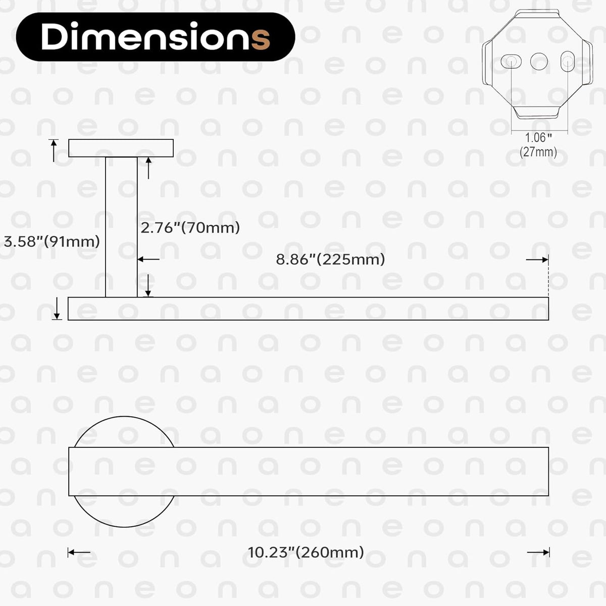 Bath Towel Rings Bathroom Towel Holder Modern Small Hand Towel Bars 2 Pack Stainless Steel Wall Mounted Brushed Nickel AN3001BR-P2