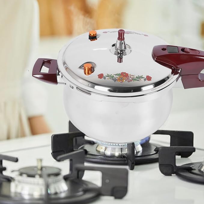 Generic Pressure Cooker, 80KPA Stainless Steel Pressure Canner Pressure Cooker with Ergonomic Handle for Induction Cooktops, Gas Cooktops, Open Flames Using (9L), Genericgw5tu3c8sd-13