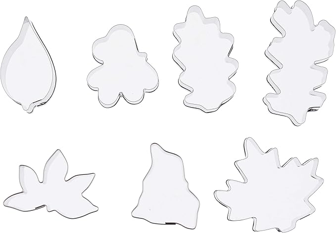 Ateco 7 pc Stainless Steel Leaf Cutter Set