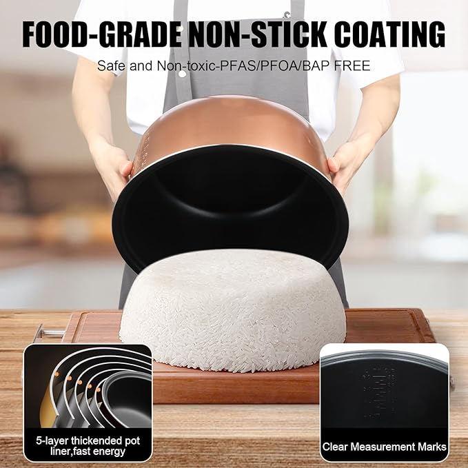 Commercial Rice Cooker,15.85QT/84 Cups Cooked Rice,15L Extra Large Capacity Rice Cooker & Warmer,1350W Fast Rice Cooker With LED Display,Nonstick Inner Pot,Multi-Function Electric Rice Maker