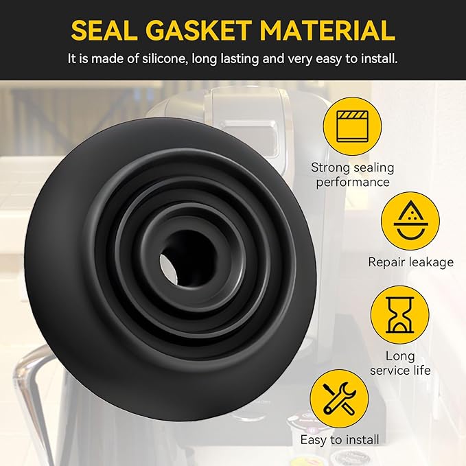 Coffee Maker Replacement Upper Needle Seal Silicone Gasket Compatible with Cuisinart Single Serve Coffee Maker for SS-10, SS-10P1, SS-5, SS-5W, SS-700, SS-700ENW, SS-6, SS-780, and SS-780PC