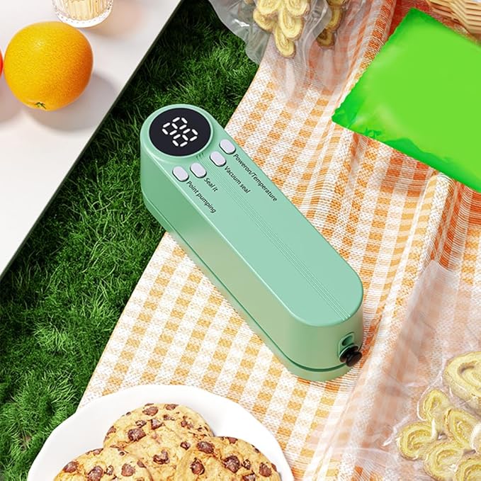 Vacuum Sealer Food Heat Sealing Machine Preservation Preserving Mini Bag Cordless Handheld