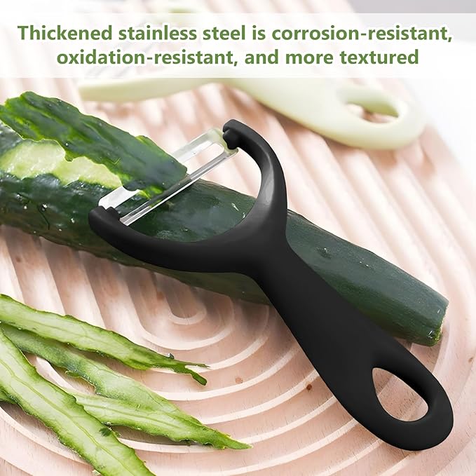 Apple Peeler:Pear Fruit Vegetable Peeler,Manual peeler for Peeling Apples, Pears, Cucumber;Garlic Carrot Potato Cheese Zester Grater, Essential Kitchen Tool(2-Pack) (black)