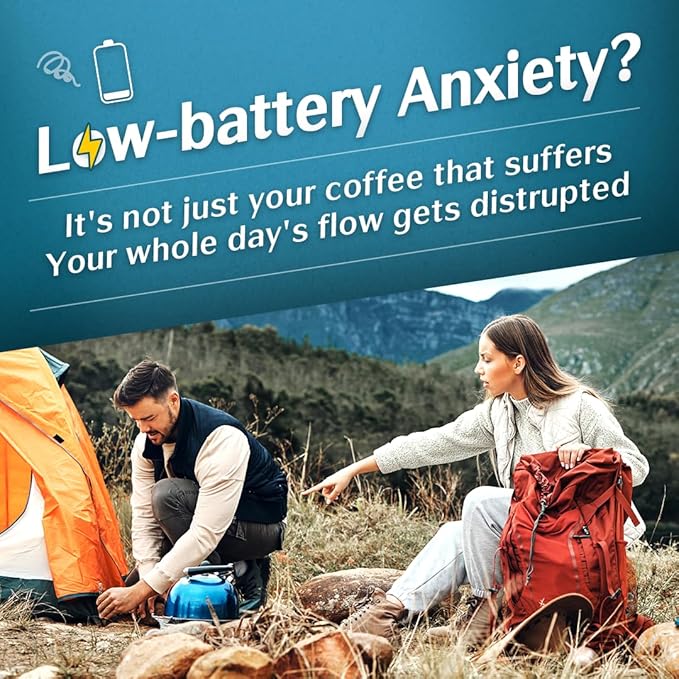Femobook-A2 Portable Electric Coffee Grinder, Cordless Burr Grinder USB Rechargeable Coffee Grinder Magnetic Grounds Cup for Travel & Home Brewing, White