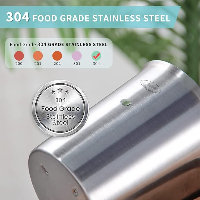 Newness Measuring Cup, [Upgraded, 3 Measurement Scales, Including Cup Scale, ML Scale, Ounce Scale], Stainless Steel Measuring Cup with Marking with Handle, 32 Ounces (1.0 Liter, 4 Cup) (Pack of 2)