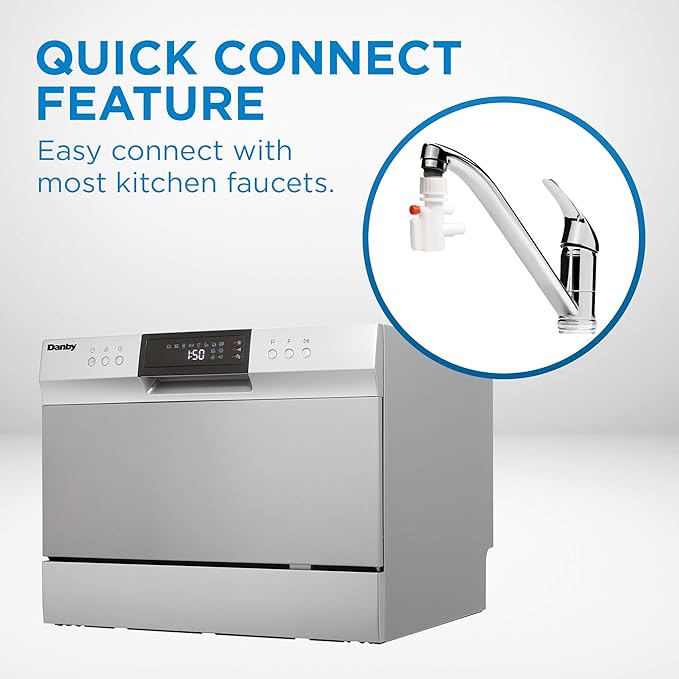 Danby DDW631SDB Countertop Dishwasher, Stainless Steel