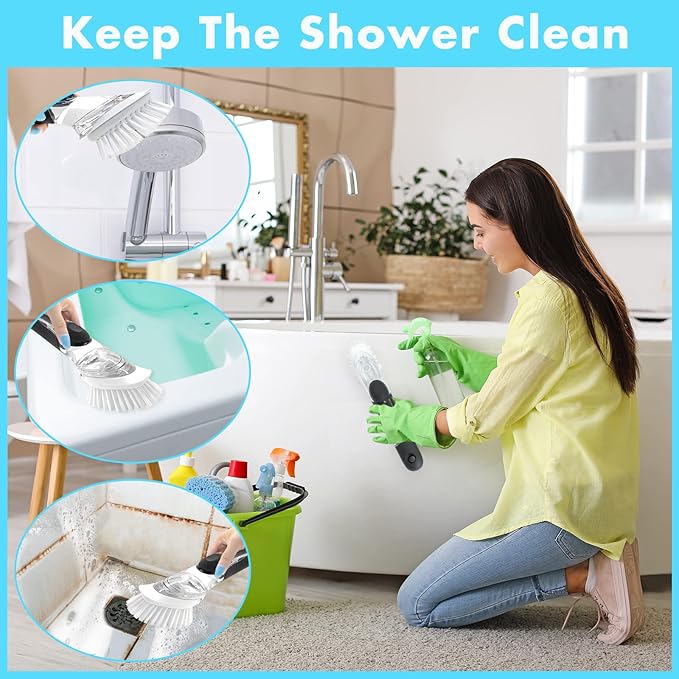 Dish Brush Refill, 8 Pack Soap Dispensing Dish Brush Refills, Dish Brush Replacement Head, Brush Dispenser Refill Fits Soap Dispensing Handle