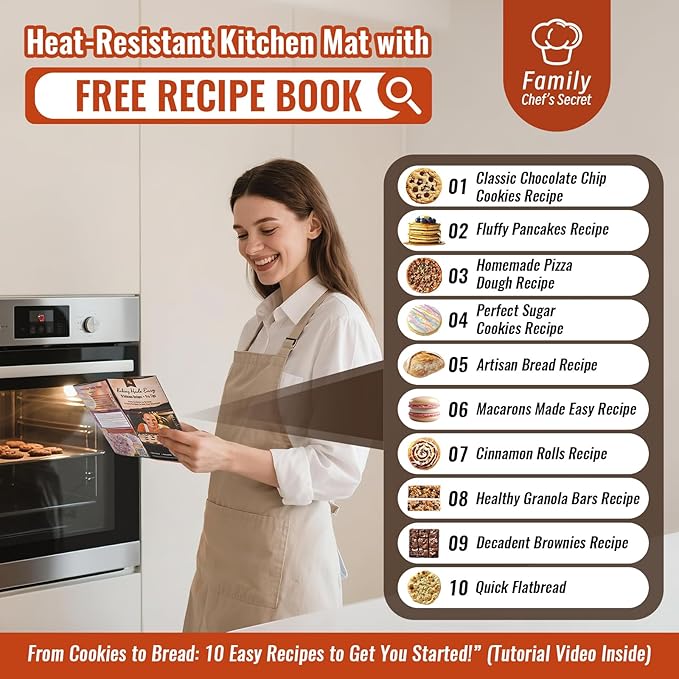 Baking Mats Silicone for Baking Sheet, Non Stick Pastry Mat for Dough Rolling, Silicone Macaron Baking Sheet for Cookie, Pizza, Surdough, Bread,Dough Rolling out