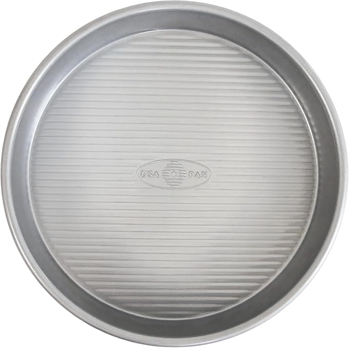 USA Pan Bakeware Round Cake Pan, 9 inch, Nonstick & Quick Release Coating, 9-Inch,Aluminized Steel