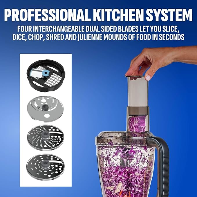 PowerXL SensiMax Blending Kitchen System – 1500W, Smart Sensing Technology, Hands-Free Blending, 3 Functions, 10 Speed Control, 72OZ Jar, 6-Tip Turbo Blade, 13 Food Processor Accessories, Storage Case