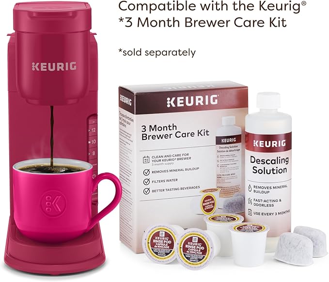 Keurig K-Express Single Serve K-Cup Pod Coffee Maker, 3 Brew Sizes, Strong Button Feature, 42oz Removable Reservoir, Island Berry