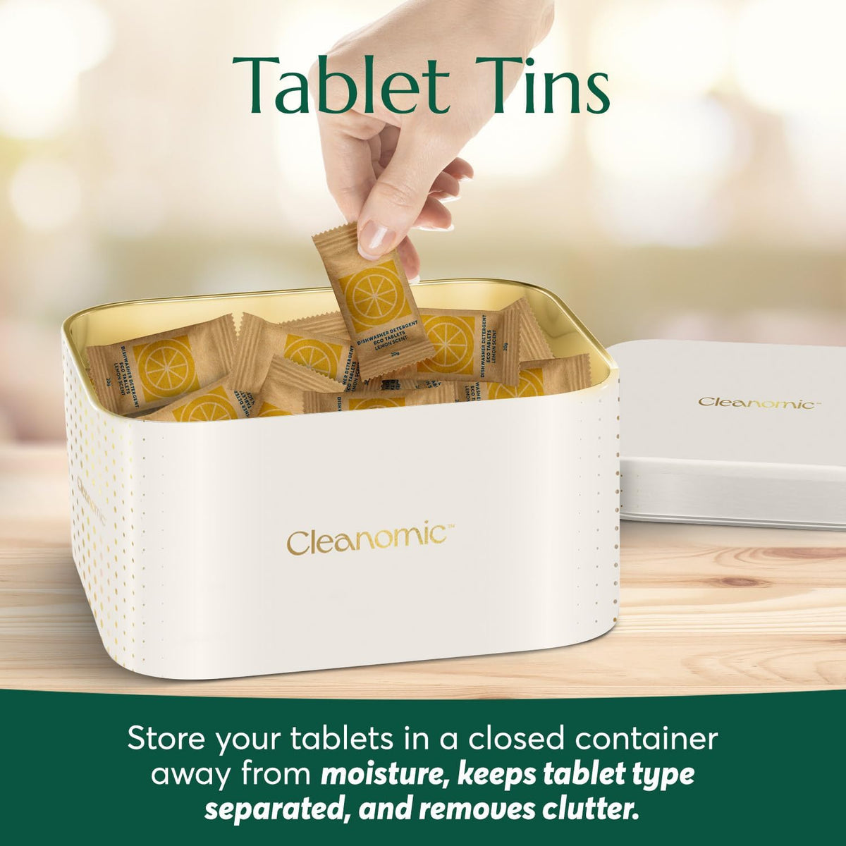 Cleanomic Dishwasher Pods and Tablet Tin Bundle