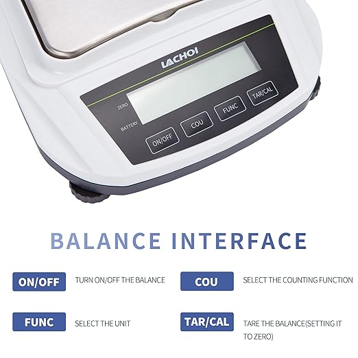 Lab Scale 1000gx0.01g High Precision Scale 0.01g Accuracy Laboratory Digital Analytical Balance Jewelry LCD Display (No Test Weight)