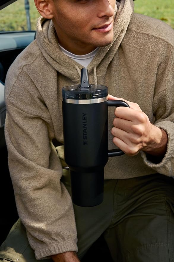 STANLEY Quencher ProTour Flip Straw Tumbler with Leakproof Lid | Built-In Straw & Handle | Cupholder Compatible for Travel | Insulated Stainless Steel Cup | BPA-Free