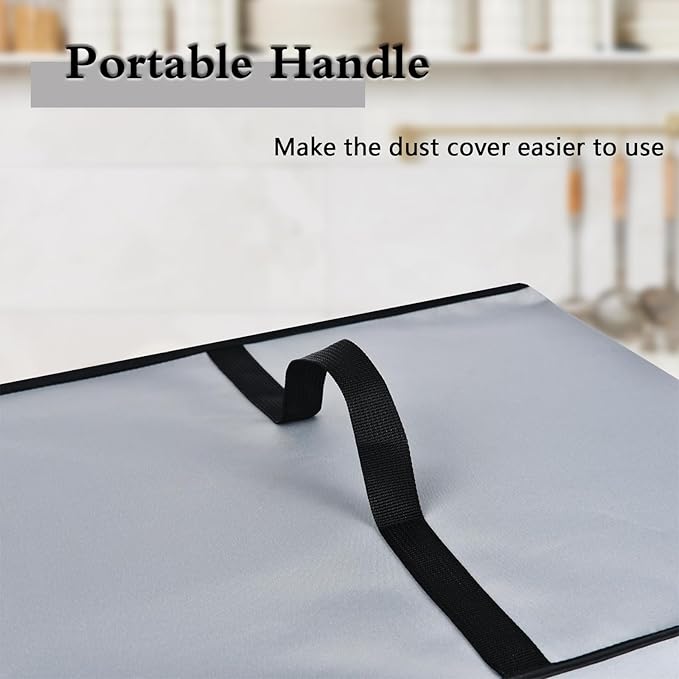 Toaster Cover Heavy Duty Heat-Resistant Waterproof Protective Cover Case Compatible with Mueller UltraToast Toaster 4 Slice MT-110ss/Elite Gourmet ECT-3100 Long Slot 4 SliceToaster (Grey)