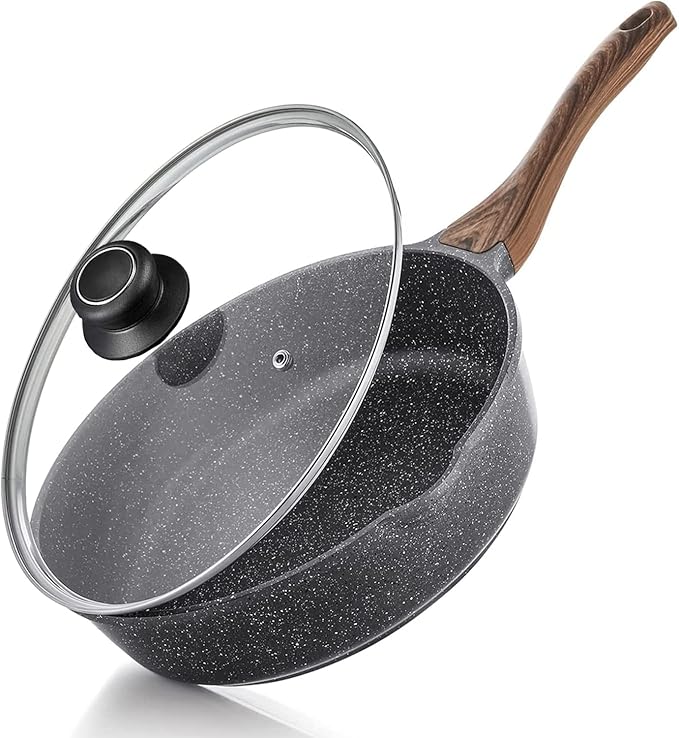 11 Inch Pan Lid, Frying Pan Lid, Fry Pan, Skillet Lid, Pot Cover with Handle, Tempered Glass Cover, 11"