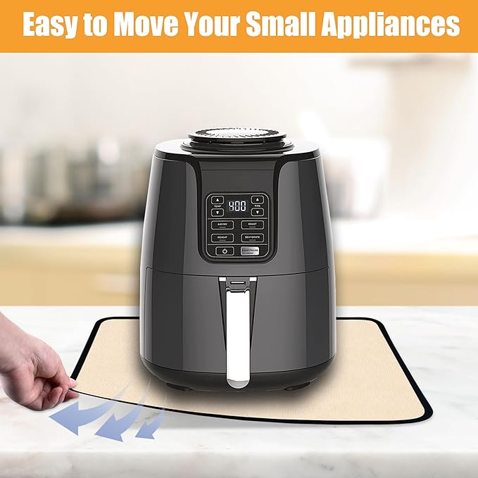 12x14in Heat Resistant Pad, Countertop Protector Mat for Hot Appliances, Air Fryer and Coffee Maker Mat, Kitchen Hot Pad