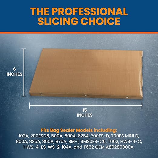 National Band Saw Heat Seal Non-Stick Cover – Compatible with Commercial Heat Sealer Models 102A, 500A, 625A, 700ES-D, and More – Durable Teflon Replacement Part for Food Packaging Equipment - 1 Pack