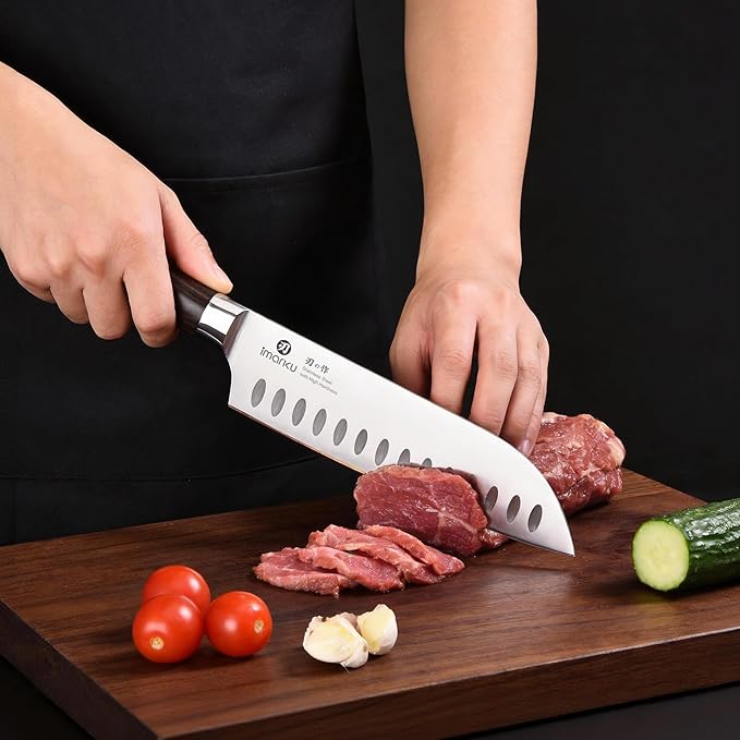 imarku Chef Knife 7 Inch Kitchen Knife Ultra Sharp Santoku Knife - High Carbon Japanese Chefs Knife, Kitchen Gadgets 2025, Apartment Essentials, Birthday Gifts for Him Her, Best Gifts for Women Men