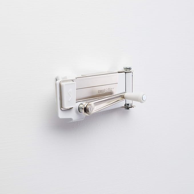 KitchenCraft KC609WH Swing-A-Way Wall Mounted Can Opener - Tin with Magnetic Lid Lifter,Metal,17.5 x 8 x 7 cm,Silver