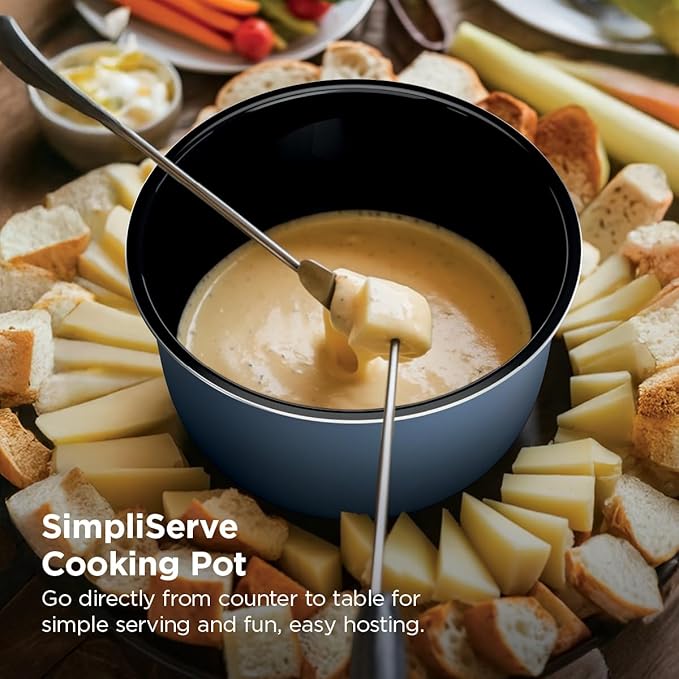 Ninja HyperHeat 9-in-1 6.5-qt Pressure Cooker | Steams, Slow Cooks, Sears, Sautés, Sous Vide, Yogurt & More | With SimpliServe Pot | Powerful 1200-Watt | Blue Macaron | PC201