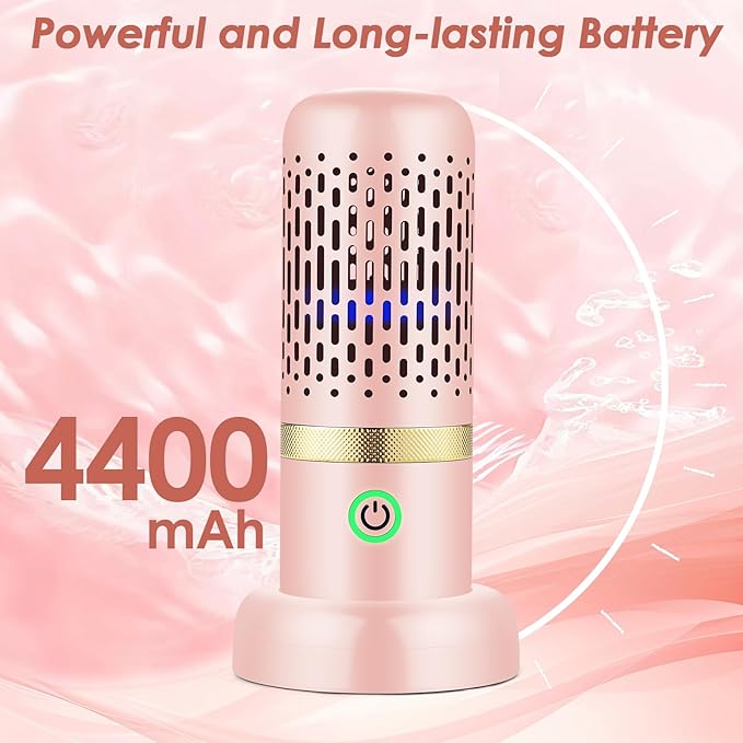 Cudinham Fruit and Vegetable Purifier Cleaner Washing Machine Upgraded Capsule Shape Disinfection OH-ion Purification Technology for Cleaning Veggie Grains Rice Meat Seafood, Pink