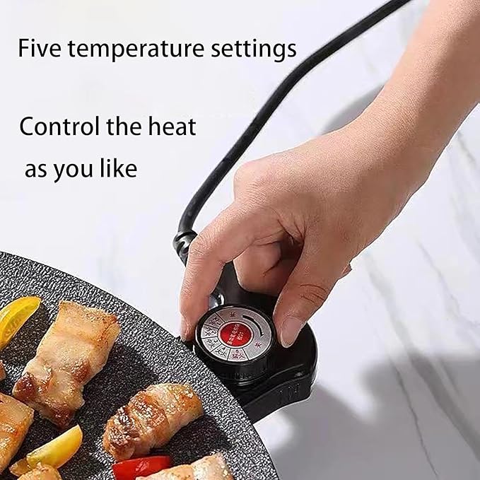 Indoor Grills Electric Smokeless – Nonstick Electric Griddle for Indoor Use, Fast-Heating Compact & Versatile Cooking for Steaks, Pancakes, and BBQ (15.7inch)(15.8in)