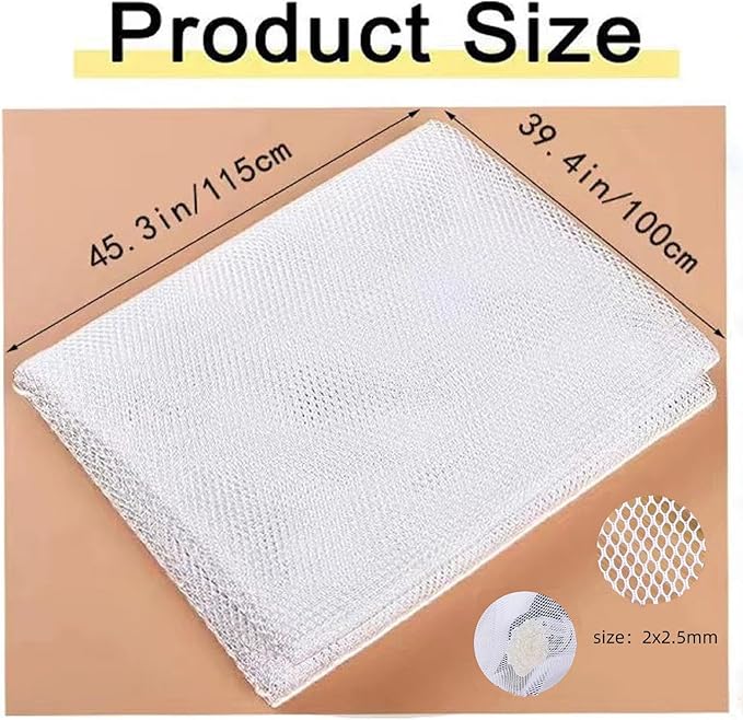 2Pcs Rice Net, 45 x 39 inch Sushi Rice Cooking Net,Non-Stick Rice Cooker Napkin,Reusable Home or Commercial Rice Net,Fine Mesh Steam Cloth