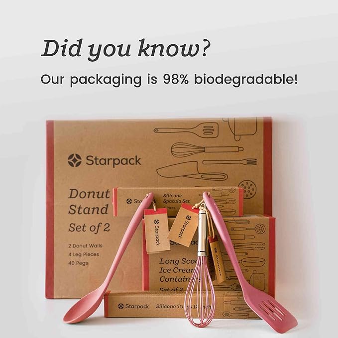 Starpack 'Get a Grip' Silicone Kitchen Tongs for Cooking 9 Inch - BBQ Silicone Tongs for Grill Heat Resistant to 600°F - Stainless Steel Utensils with Non Stick Rubber Tips for Serving Food