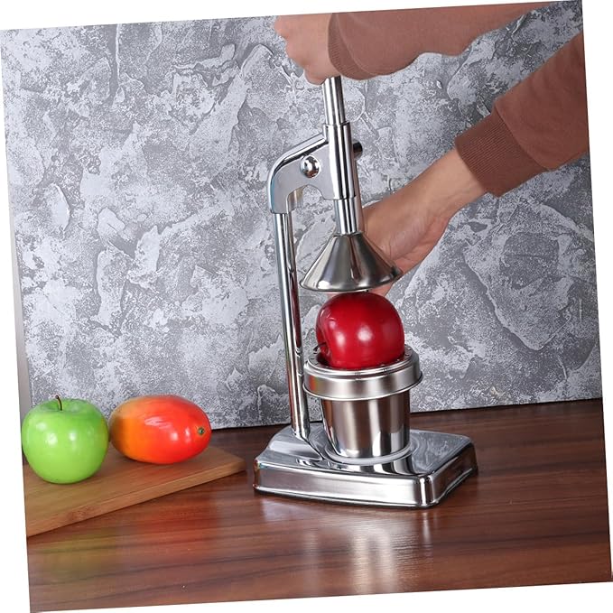 Ciieeo Stainless Steel Manual Press Juicer Efficient Citrus Fruit Extractor for Easy Juicing No Electricity Needed for Oranges Grapefruits Lemons More