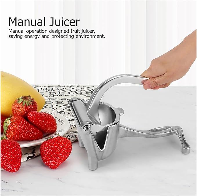 Manual Juicer Hand Press Silver Portable Manual Juicer Lemon And Orange Juicing Tool Fruit