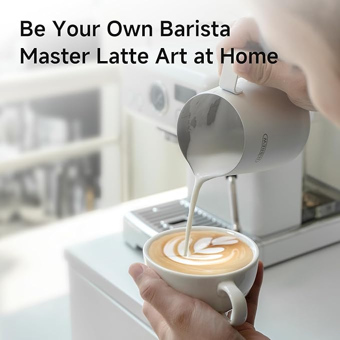 HIBREW H10Plus - Programmable Espresso Machine - 58mm Portafilter in Stainless Steel - Temperature & Cup Volume Adjustable at will - With Intelligent Display Screen & Pressure Gauge.