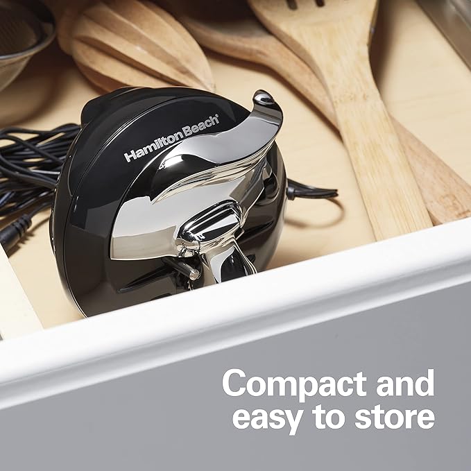 Hamilton Beach Walk 'n Cut Electric Can Opener for Kitchen,Use On Any Size,Automatic and Hand-Free,Cordless & Rechargeable,Easy Clean Removable Blade,Black (76501G),(Pack of 2)