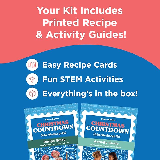 BāKIT Box Holiday Peppermint Trees Kit for Kids | DIY Christmas Cookie Decorating Kit | Fun Gingerbread House Alternative, Great Gift for Boys and Girls