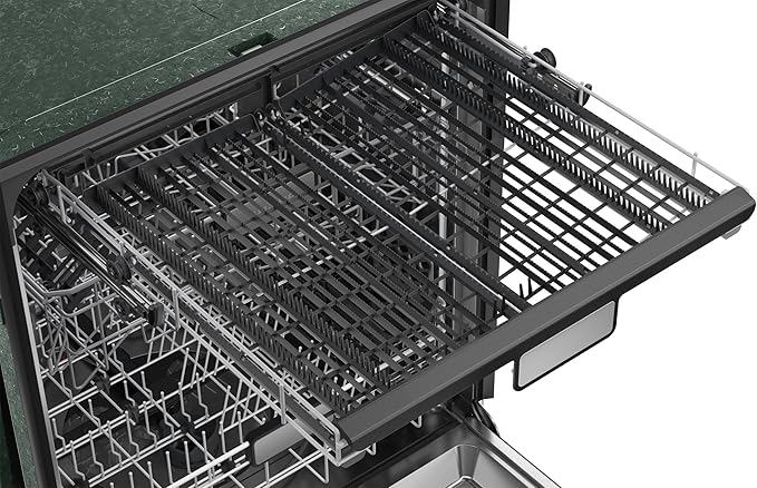 Sharp SDW6726MS 24-inch Stainless Steel Dishwasher, 47 dB Library Quiet, Third Rack, Power Wash Sprayer, 12 Place Settings,