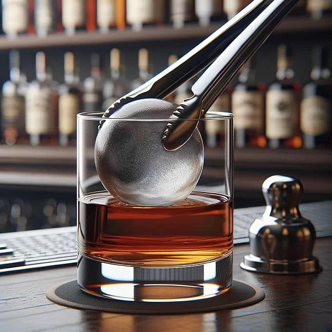 Clear Ice Maker Set – Crystal Clear Ice Ball & Cube Molds for Whiskey and Cocktails | Dilution-Free Directional Freezing Design | Easy Removal