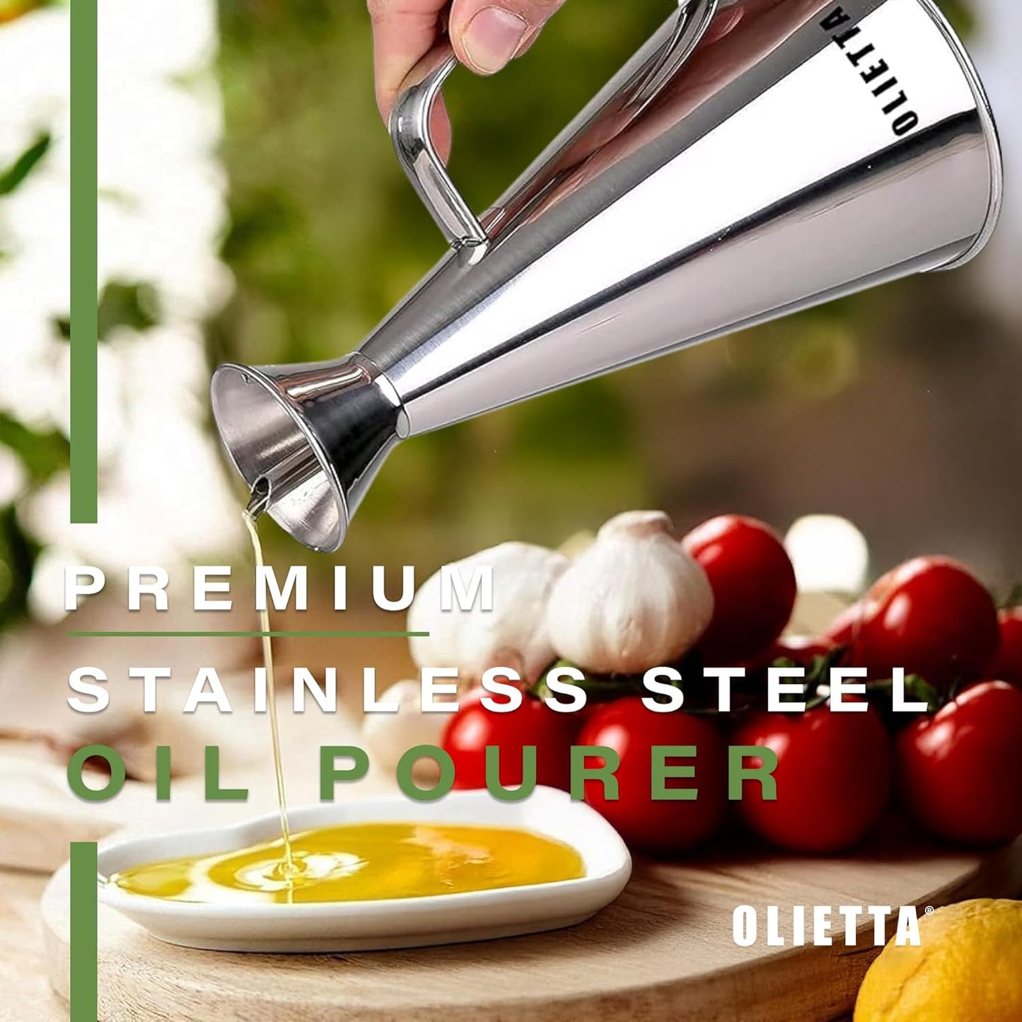 Olive Oil Dispenser Bottle Copper Stainless Steel Non Drip Leak Proof No Mess Vinegar Pourer & Kitchen Drizzler 8.5 oz 250ML 0.25 Litre Great for Pouring & Drizzling Easy to Clean & Leakproof