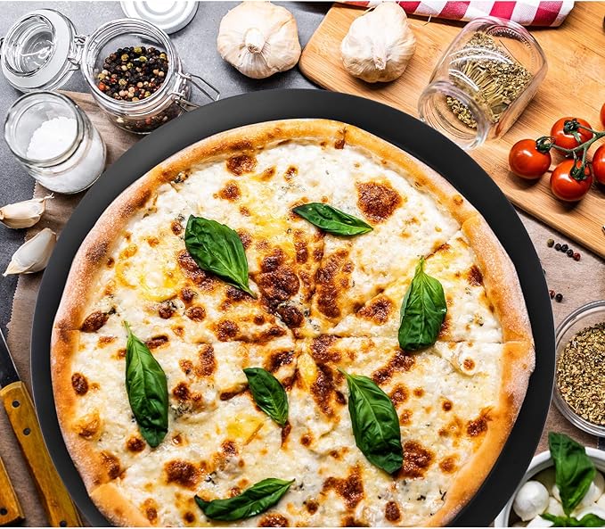 Beasea Pizza Pan 14 Inch, Perforated Pizza Pans with Holes, Heavy Duty Aluminum Alloy Round Pizza Crisper Pan Pizza Baking Tray Bakeware for Home Restaurant Kitchen