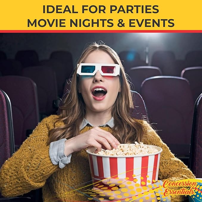 Concession Essentials 4oz Popcorn Portion Packs – Pre-Measured Kernels, Oil & Salt – Case of 12 Packs for Perfect Popcorn Every Time