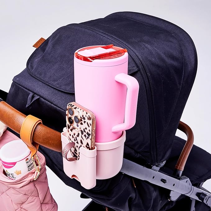 BrüMate Era Flip 40oz Tumbler with 100% Leakproof Covered Straw Lid | Hygienic Covered Straw | Insulated Stainless Steel Water Bottle with Handle | Cup Holder Friendly | BPA-Free (Mocha)