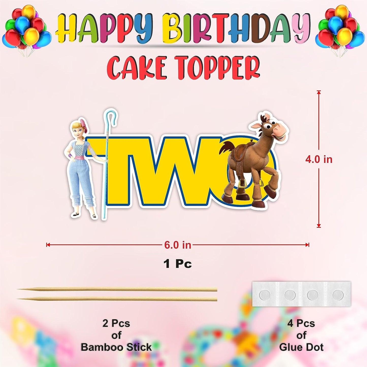 Seyal® Toy stry Two Cake Topper