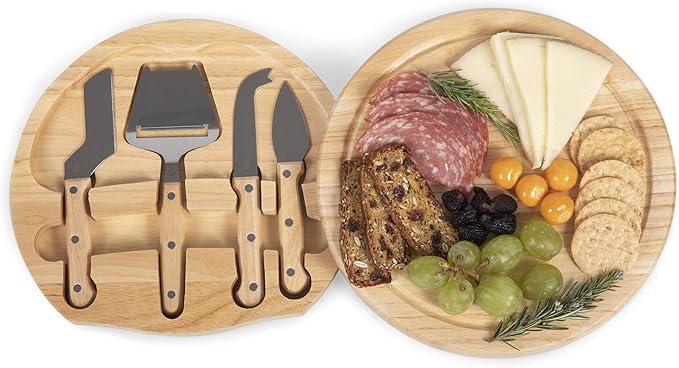 PICNIC TIME NFL unisex-adult NFL Mickey Circo Cheese Cutting Board & Tools Set