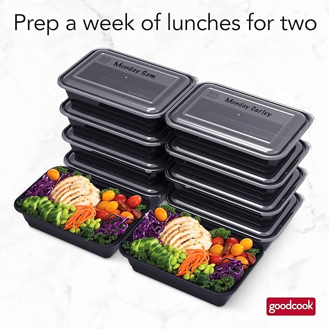 GoodCook Meal Prep Containers, Single