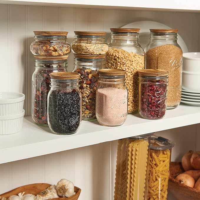 Ball Jar Wooden Storage Lids