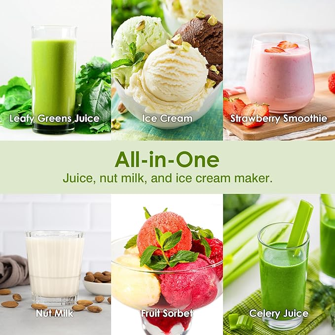 Juicer Machines,Fretta Cold Press Juicer Machines with American-Sourced PCTG Material,Fit Whole Fruits & Vegetables,Easy to Clean,Truly BPA-Free, Red